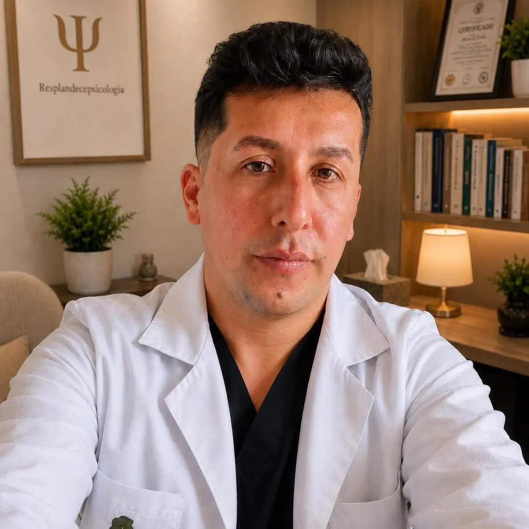 John Anderson Cantor Pérez en el consultorio de ResplandecePsicología